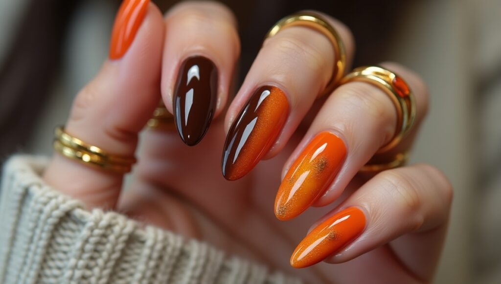 Brown Autumnal Ombre Design