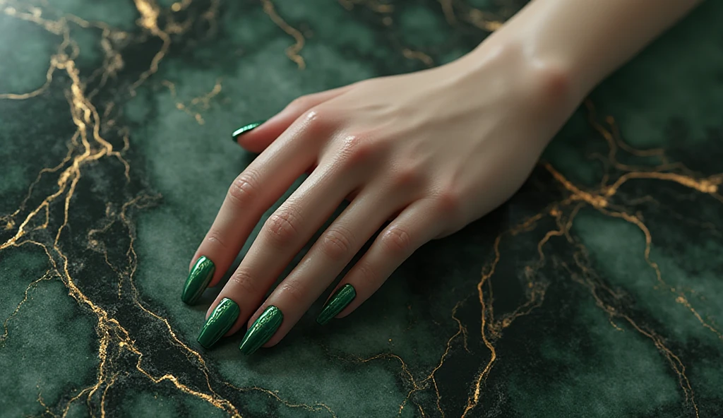Emerald Marble Illusion