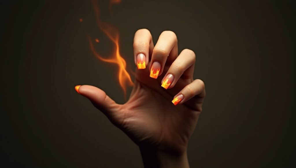 neon‑pop nail design