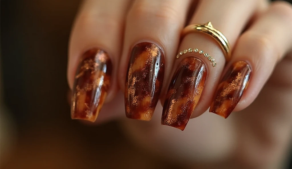 Tortoiseshell Nails