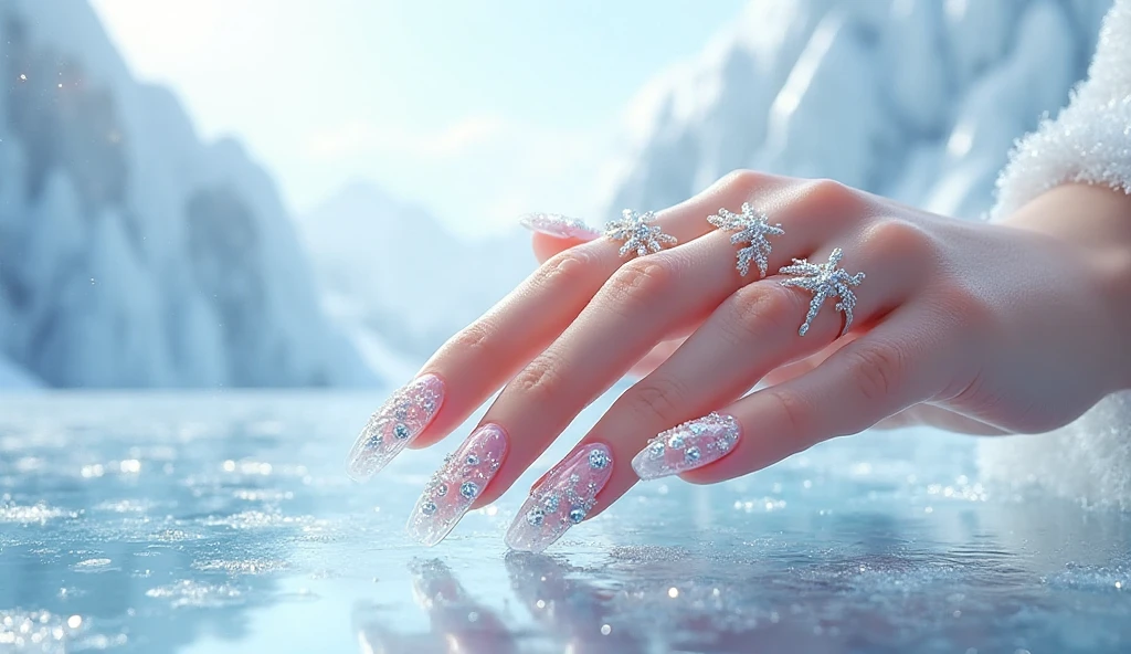  Crystal Ice Nails